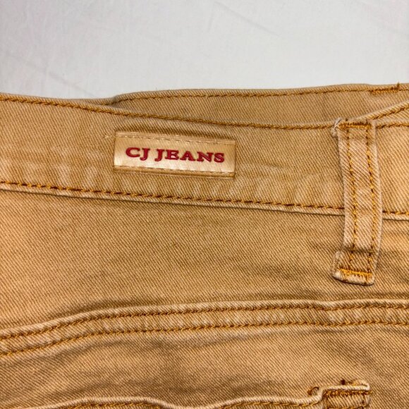 CJ Jeans Tan Bootcut Embroidered Floral Jeans - Size 7 - Picture 10 of 10
